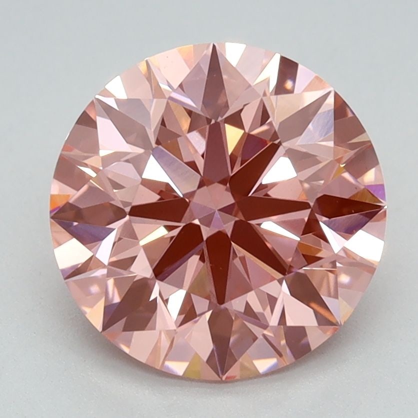 IGI Round 2.31ct Fancy Vivid Pink VVS2 Ideal Loose Lab Diamond: IGI Round 2.31ct Fancy Vivid Pink VVS2 Ideal Loose Lab Diamond Experience the beauty of nature with this stunning, lab-grown Fancy Vivid Pink diamond, boasting exceptional clarity (VVS2) and polish (E