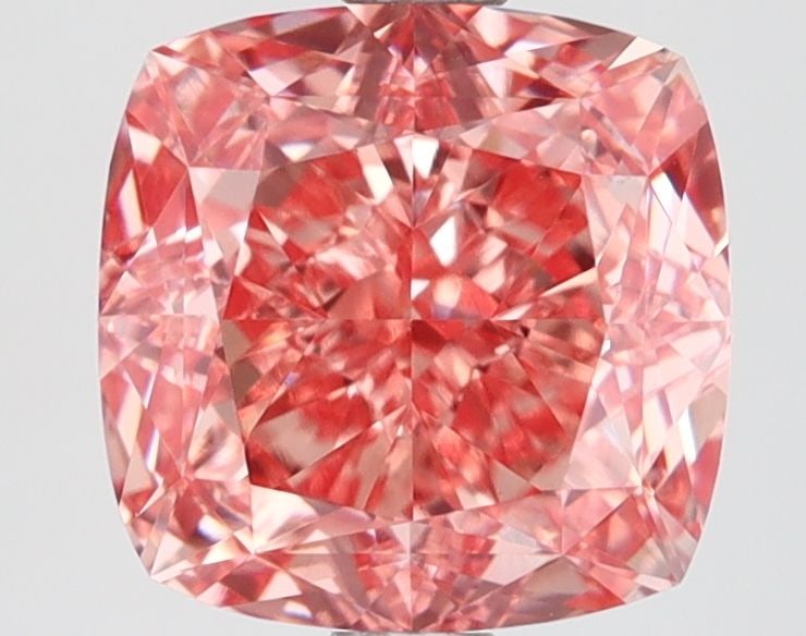 Loose Lab Diamond - IGI Cushion Modified 3.02ct Fancy Vivid Pink VVS2: Loose Lab Diamond - IGI Cushion Modified 3.02ct Fancy Vivid Pink VVS2 Experience the unparalleled beauty of a lab-grown diamond, certified by IGI as Fancy Vivid Pink, with exceptional clarity and poli