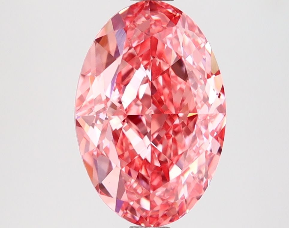 IGI Oval 2.54ct Fancy Vivid Pink VVS2 Loose Lab Diamond: IGI Oval 2.54ct Fancy Vivid Pink VVS2 Loose Lab Diamond Experience the rare beauty of a Fancy Vivid Pink diamond, one of the most coveted colors in the world of gemstones. This stunning 2.54ct lab-gro