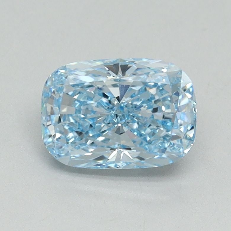 Loose Lab Diamond - IGI Cushion Brilliant 1.01ct Fancy Vivid Blue VVS2: Loose Lab Diamond - IGI Cushion Brilliant 1.01ct Fancy Vivid Blue VVS2 Experience the breathtaking beauty of a lab-grown diamond, certified by the International Gemological Institute (IGI) as a Fancy