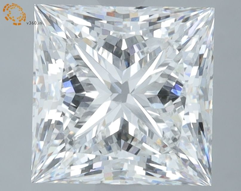 IGI Princess 3.51ct F VVS2 Loose Lab Diamond: IGI Princess 3.51ct F VVS2 Loose Lab Diamond A stunning lab-grown diamond, certified by the International Gemological Institute (IGI), boasts exceptional clarity and color. With a precise cut and
