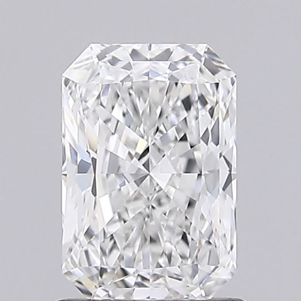 IGI Radiant 1.06ct E VVS2 Loose Lab Diamond: IGI Radiant 1.06ct E VVS2 Loose Lab Diamond Experience the exceptional quality of this 1.06ct IGI Radiant lab diamond, boasting an impressive VVS2 clarity and EX polish. Its vibrant color (E) shines b