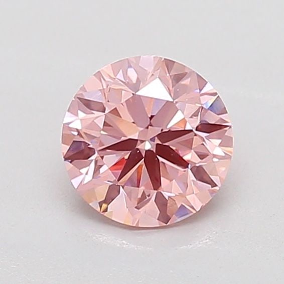 Loose Lab Diamond - Round 0.72ct Fancy Vivid Pink VVS2: Loose Lab Diamond - Round 0.72ct Fancy Vivid Pink VVS2 Experience the beauty of a lab-grown diamond, boasting a vibrant Fancy Vivid Pink hue that's sure to turn heads. This stunning 0.72ct gem is cert