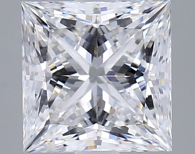 IGI Princess 2.07ct E VVS2 Loose Lab Diamond: IGI Princess 2.07ct E VVS2 Loose Lab Diamond A truly unique and rare gem, this 2.07ct IGI Princess lab diamond boasts exceptional clarity with an impressive VVS2 grade, paired with a vibrant color of