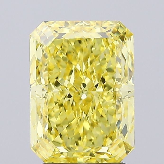 IGI Radiant 2.67ct Fancy Vivid Yellow VVS2 Loose Lab Diamond (1 of 1)