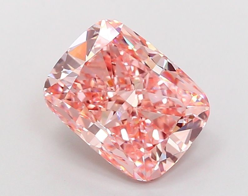 Loose Lab Diamond - IGI Cushion Modified 4.05ct Fancy Vivid Pink VVS1: Loose Lab Diamond - IGI Cushion Modified 4.05ct Fancy Vivid Pink VVS1 Experience the unparalleled beauty of a lab-grown diamond, certified by IGI as a Fancy Vivid Pink gemstone. This 4.05ct cushion-cu