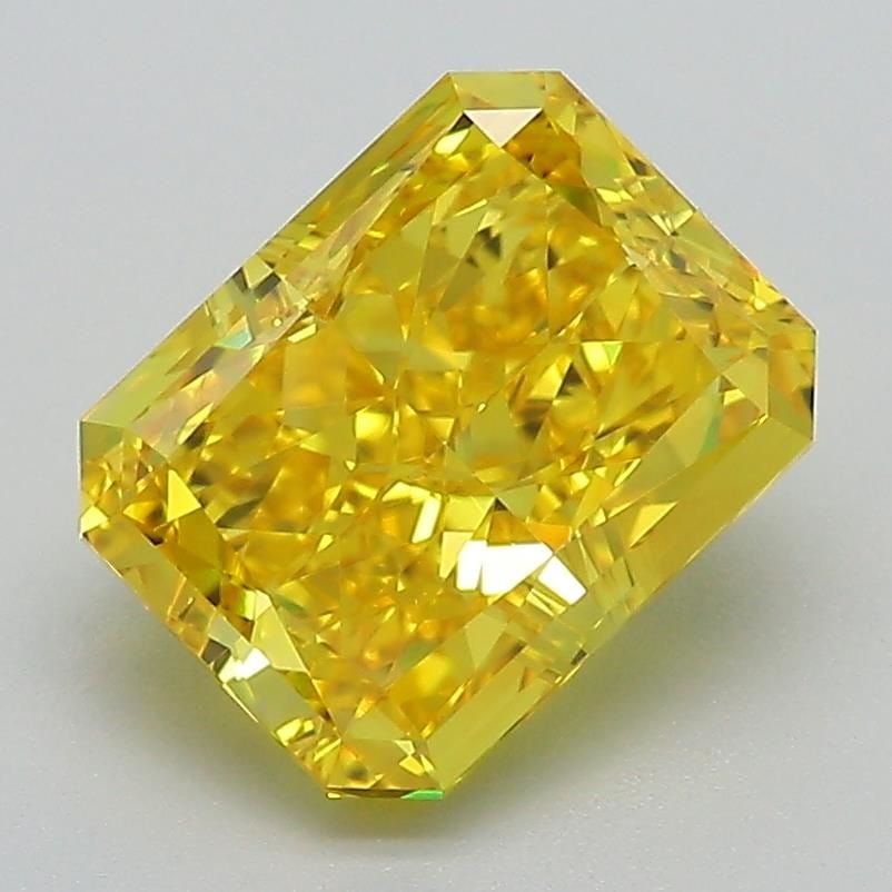 IGI Radiant 2.79ct Fancy Vivid Yellow VVS2 Loose Lab Diamond (1 of 1)
