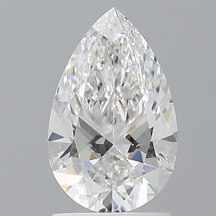 Loose Lab Diamond - IGI Pear 1.58ct D VVS2: Loose Lab Diamond - IGI Pear 1.58ct D VVS2 A truly unique and rare find, this exquisite lab-grown pear diamond boasts exceptional clarity with its VVS2 grade, making it nearly flawless. With its D col