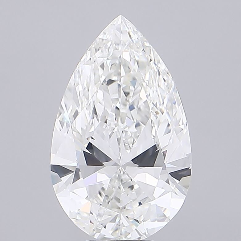 Loose Lab Diamond - IGI Pear 8.5ct F VVS2: Loose Lab Diamond - IGI Pear 8.5ct F VVS2 A stunning lab-grown pear-shaped diamond, certified by the International Gemological Institute (IGI) as F color and VVS2 clarity, boasts exceptional cut quali