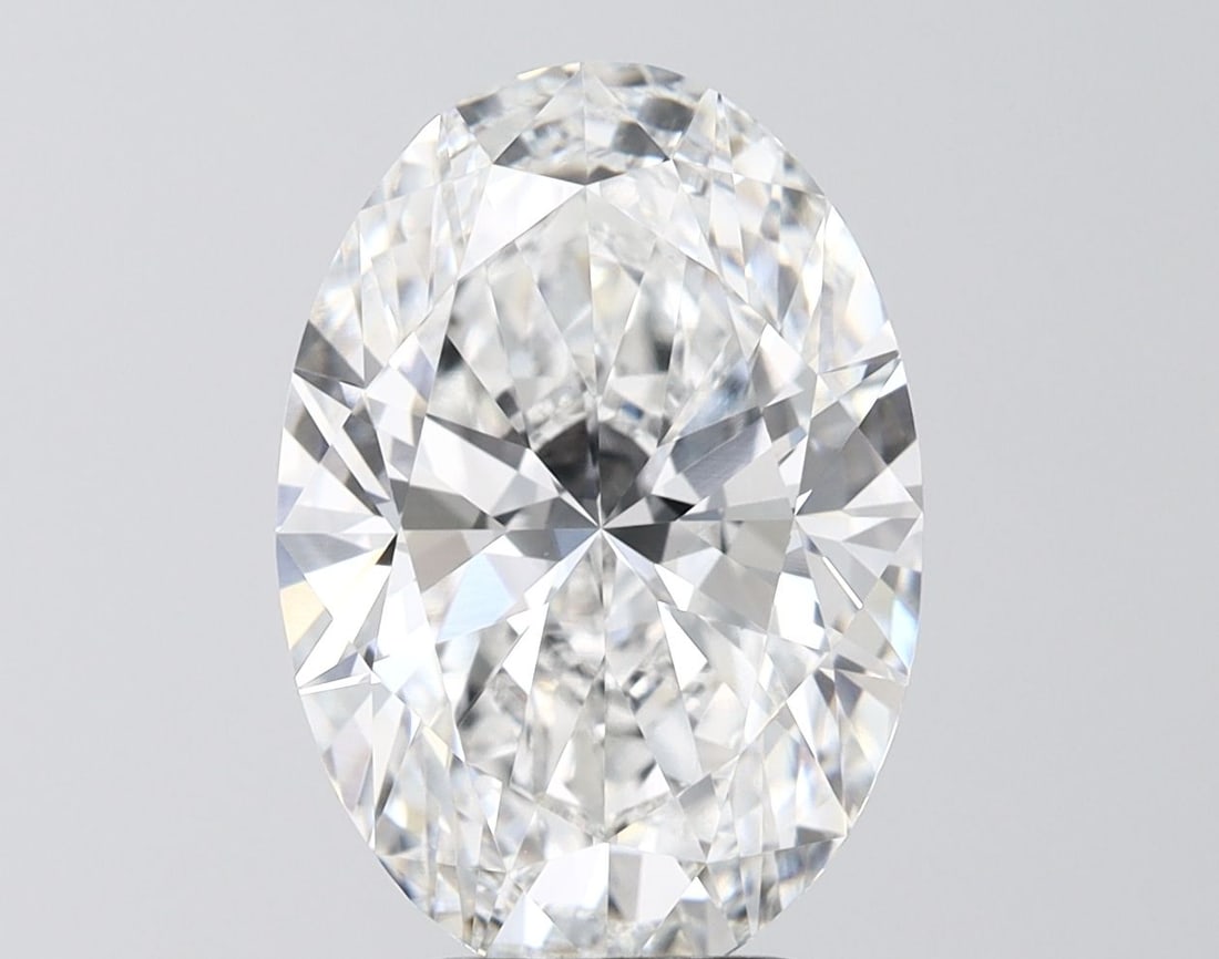 IGI Oval Diamond, 5.07ct E VVS2, Loose: IGI Oval Diamond, 5.07ct E VVS2, Loose Experience the exceptional beauty of this 5.07ct IGI Oval Diamond, certified VVS2 for its exceptional clarity and color grade E. Grown in a lab, not mined, this