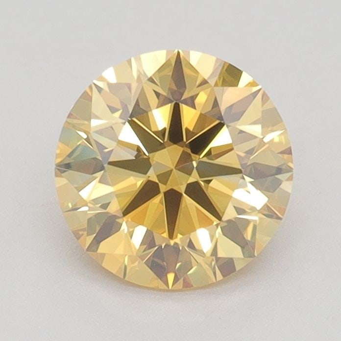 IGI Round 1.05ct Fancy Vivid Yellow VVS1 Ideal Loose Lab Diamond: IGI Round 1.05ct Fancy Vivid Yellow VVS1 Ideal Loose Lab Diamond Experience the brilliance of a lab-grown diamond, certified by IGI as Fancy Vivid Yellow with exceptional clarity and polish. This 1.05