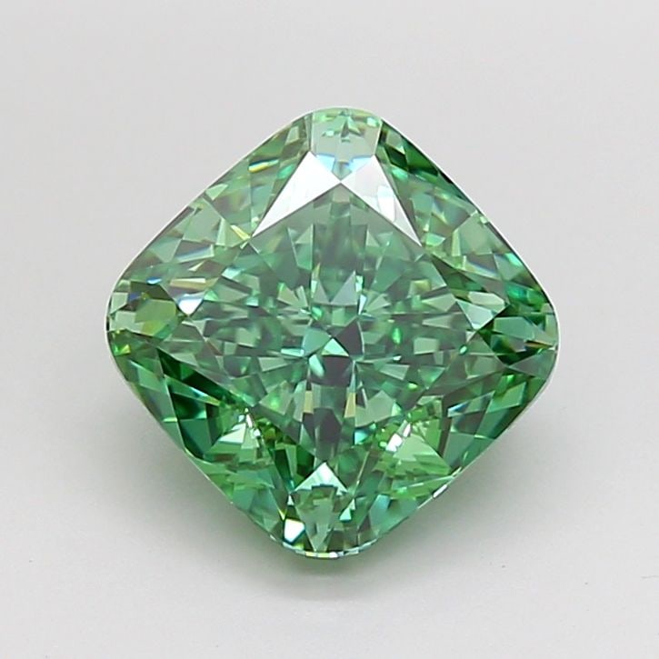 Loose Lab Diamond - IGI Cushion Modified 3.5ct Fancy Vivid Green VVS2 (1 of 1)