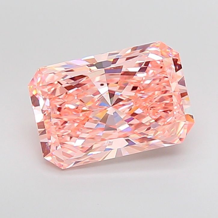 IGI Radiant 5.99ct Fancy Vivid Pink VVS2 Loose Lab Diamond: IGI Radiant 5.99ct Fancy Vivid Pink VVS2 Loose Lab Diamond Experience the rare beauty of a Fancy Vivid Pink diamond, one of the most coveted colors in the world of gemstones. This exquisite 5.99ct lab
