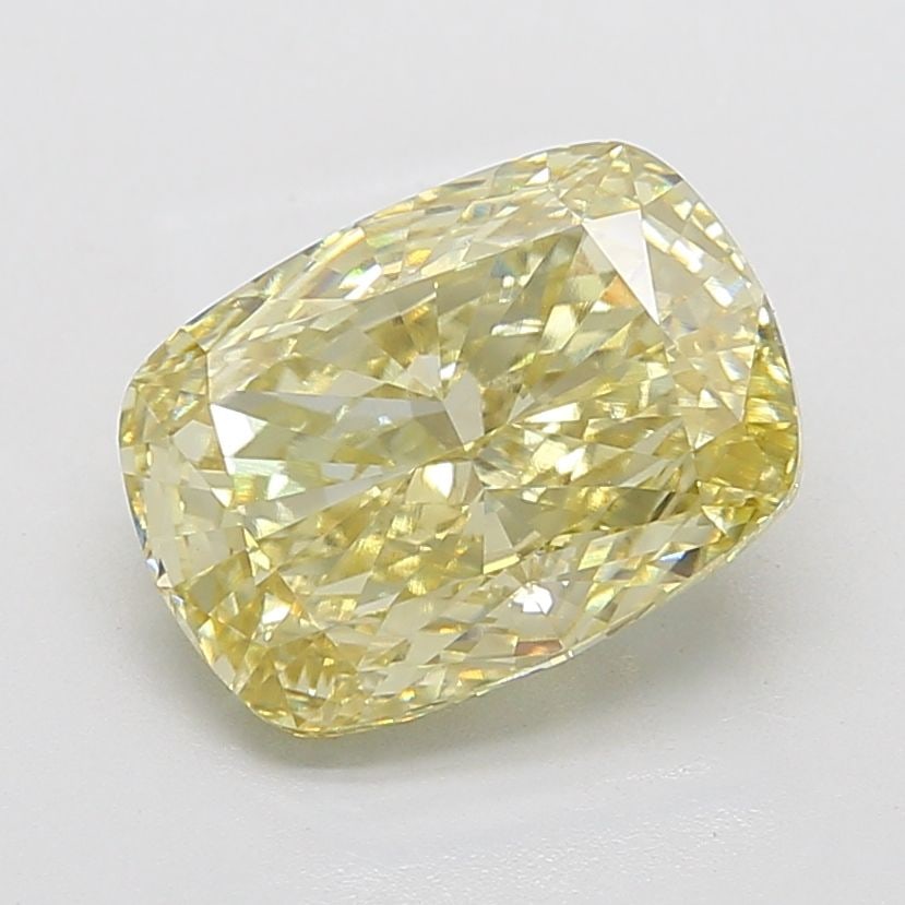 Loose Lab Diamond - IGI Cushion Modified 6.01ct Fancy Yellow VVS2: Loose Lab Diamond - IGI Cushion Modified 6.01ct Fancy Yellow VVS2 Experience the beauty of nature in a lab-grown wonder - this 6.01ct Fancy Yellow diamond boasts an exceptional VVS2 clarity and EX pol