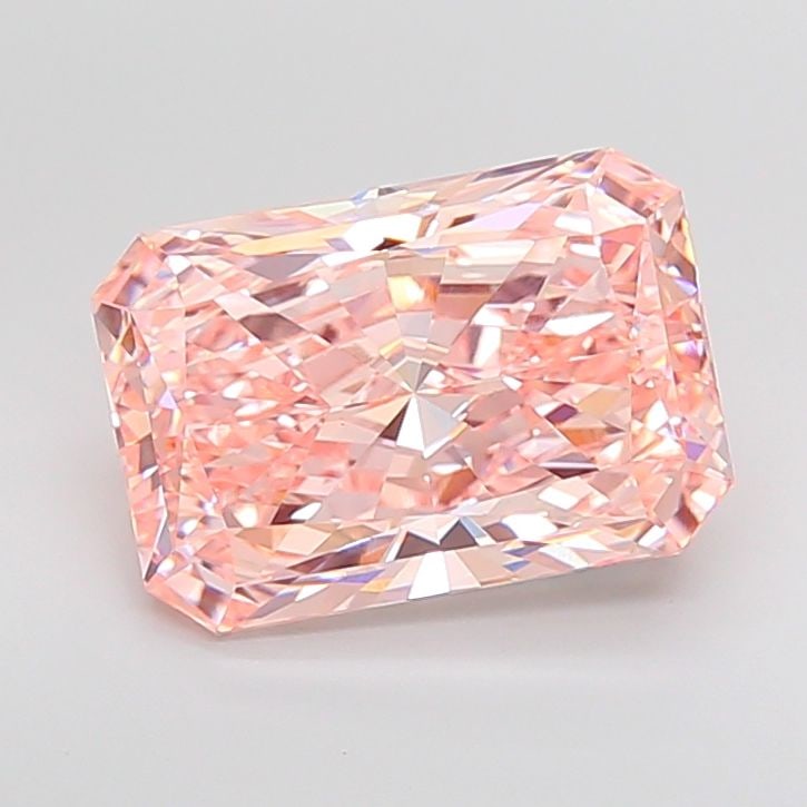 IGI Radiant 7.18ct Fancy Vivid Pink VVS2 Loose Lab Diamond (1 of 1)