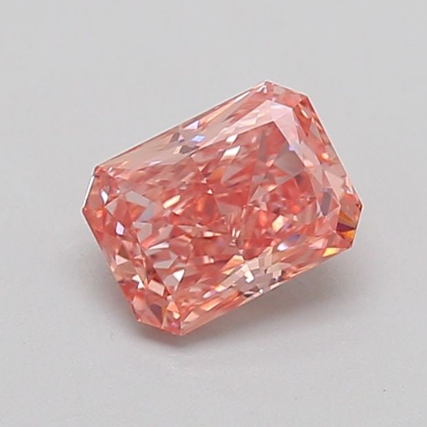 IGI Radiant 0.76ct Fancy Vivid Brownish Pink VVS2 Loose Lab Diamond: IGI Radiant 0.76ct Fancy Vivid Brownish Pink VVS2 Loose Lab Diamond Experience the rare beauty of a Fancy Vivid Brownish Pink diamond, one of the most coveted colors in the world of gemstones. This st