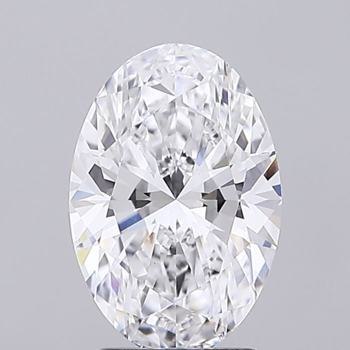 IGI Oval 2.51ct D VVS2 Loose Lab Diamond: IGI Oval 2.51ct D VVS2 Loose Lab Diamond A rare and exceptional lab-grown diamond, this 2.51ct IGI Oval cuts shine with unparalleled brilliance, boasting an impressive D color, VVS2 clarity, and EX po