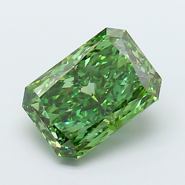 IGI Radiant 5.03ct Fancy Vivid Green VVS2 Loose Lab Diamond (1 of 1)