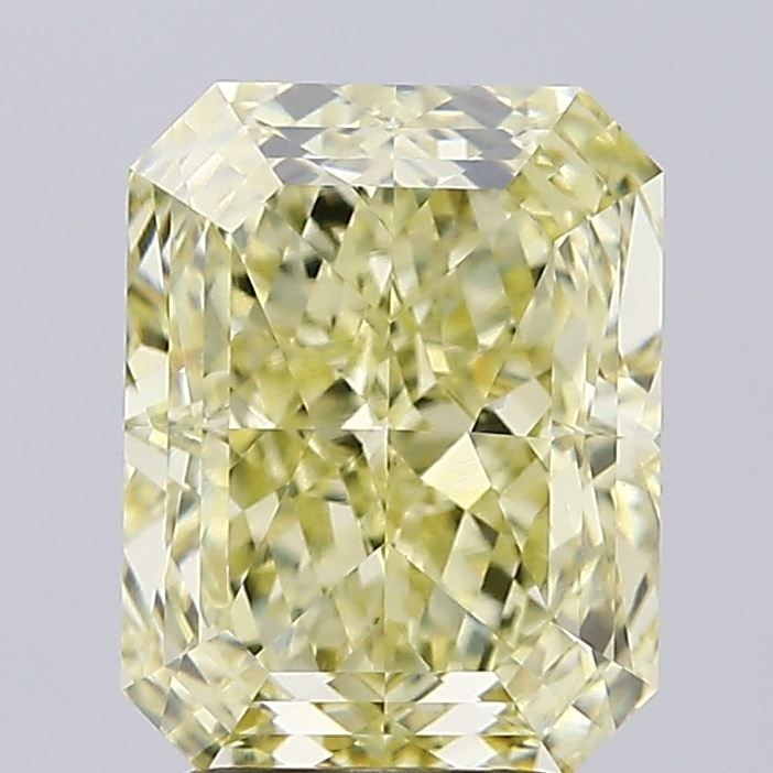 IGI Radiant 3.01ct Fancy Light Yellow VVS2 Loose Lab Diamond: IGI Radiant 3.01ct Fancy Light Yellow VVS2 Loose Lab Diamond A truly unique and radiant gem, this 3.01ct Fancy Light Yellow VVS2 loose lab diamond boasts exceptional clarity, cut, and color, making it