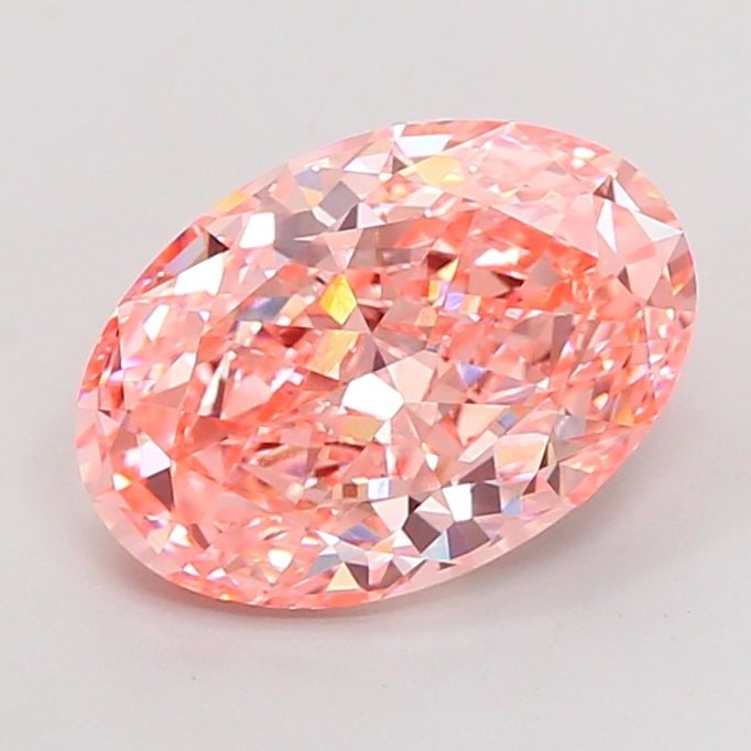IGI Oval 4.75ct Fancy Vivid Pink VVS2 Loose Lab Diamond (1 of 1)