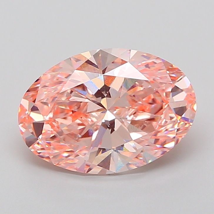 IGI Oval 5.08ct Fancy Intense Pink VVS2 Loose Lab Diamond: IGI Oval 5.08ct Fancy Intense Pink VVS2 Loose Lab Diamond Experience the rare beauty of a Fancy Intense Pink diamond, one of the world's most coveted colors. This 5.08ct lab-grown gem boasts exception