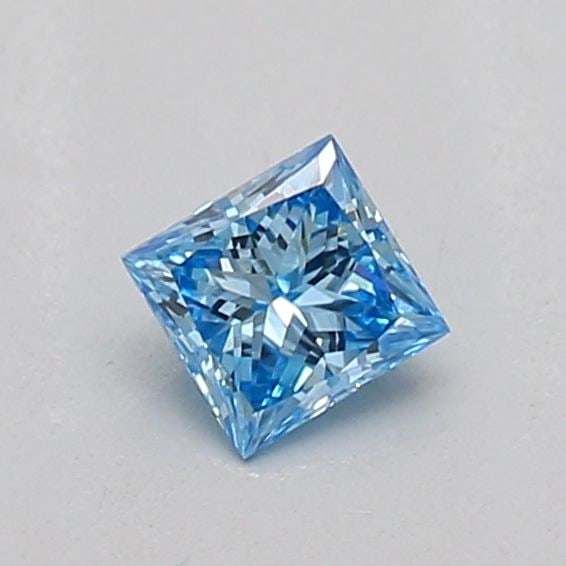 IGI Princess 0.17ct Fancy Vivid Blue VVS2 Loose Lab Diamond: IGI Princess 0.17ct Fancy Vivid Blue VVS2 Loose Lab Diamond Experience the breathtaking beauty of a Fancy Vivid Blue diamond, one of the rarest and most coveted colors in nature. This 0.17ct