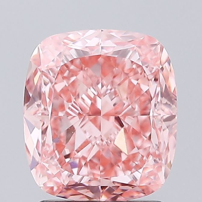 Loose 2.09ct Fancy Vivid Pink VVS2 IGI Cushion Modified Diamond: Loose 2.09ct Fancy Vivid Pink VVS2 IGI Cushion Modified Diamond Experience the rare beauty of a Fancy Vivid Pink diamond, one of the most coveted colors in the world of gemstones. This stunning 2.09ct