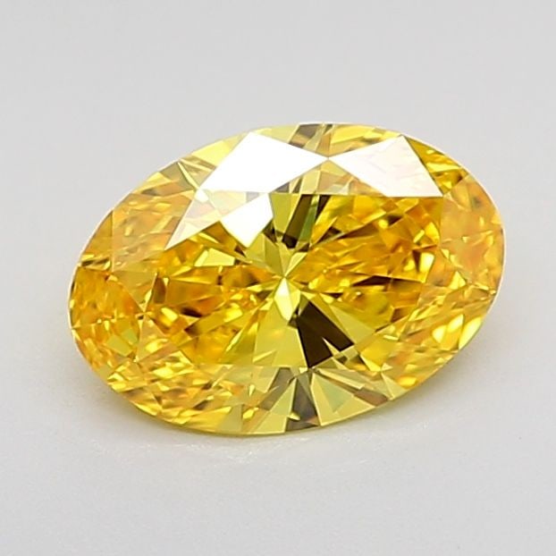 IGI Oval 1.02ct Fancy Vivid Yellow IF Lab Diamond: IGI Oval 1.02ct Fancy Vivid Yellow IF Lab Diamond Experience the radiant beauty of a lab-grown Fancy Vivid Yellow IF diamond, certified by IGI and boasting exceptional clarity and color. This 1.02ct o
