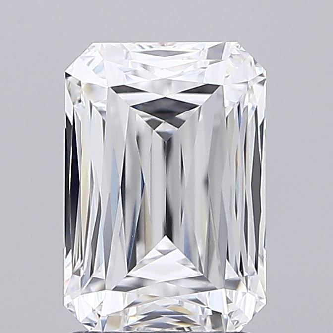 IGI Radiant 2.53ct E VVS1 Loose Lab Diamond: IGI Radiant 2.53ct E VVS1 Loose Lab Diamond Experience the brilliance of a lab-grown diamond, certified by IGI as E color, VVS1 clarity, and EX polish and symmetry. This exceptional 2.53ct stone shine