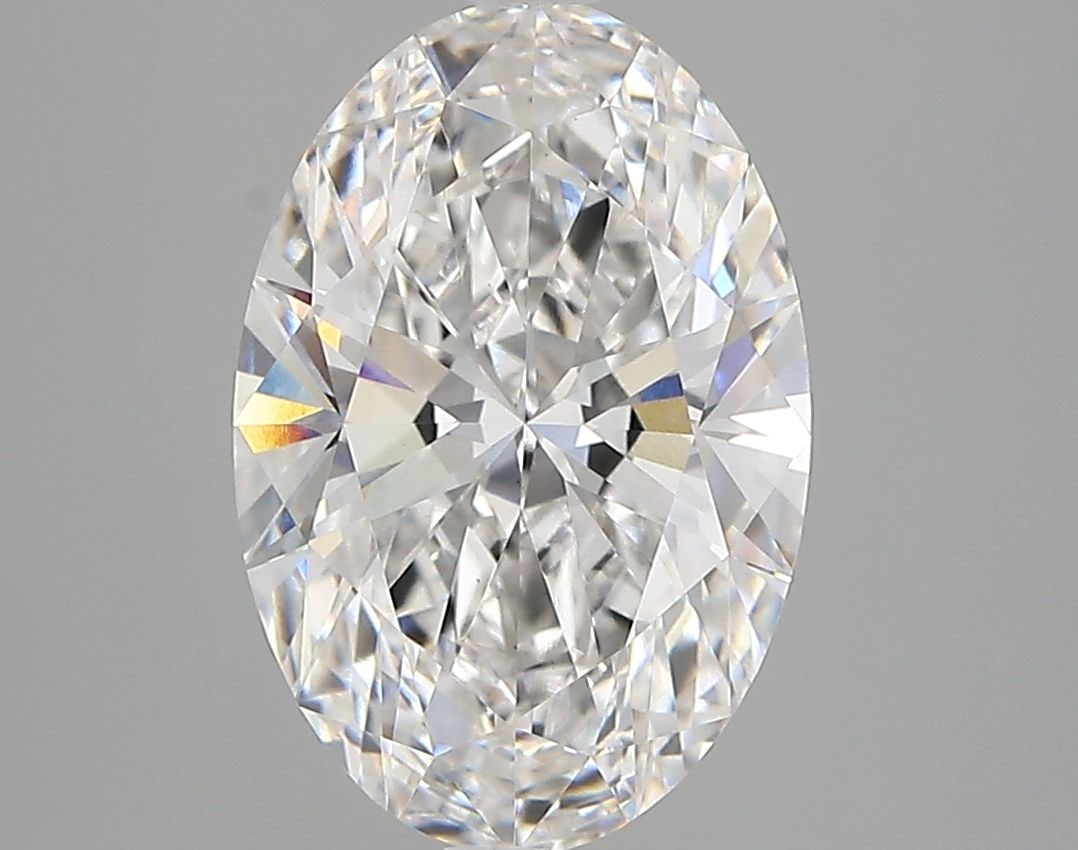 IGI Oval 3.15ct E VVS2 Loose Lab Diamond: IGI Oval 3.15ct E VVS2 Loose Lab Diamond A stunning loose lab diamond, certified by the International Gemological Institute (IGI), boasts exceptional clarity and color with an E color grade and VVS2 c