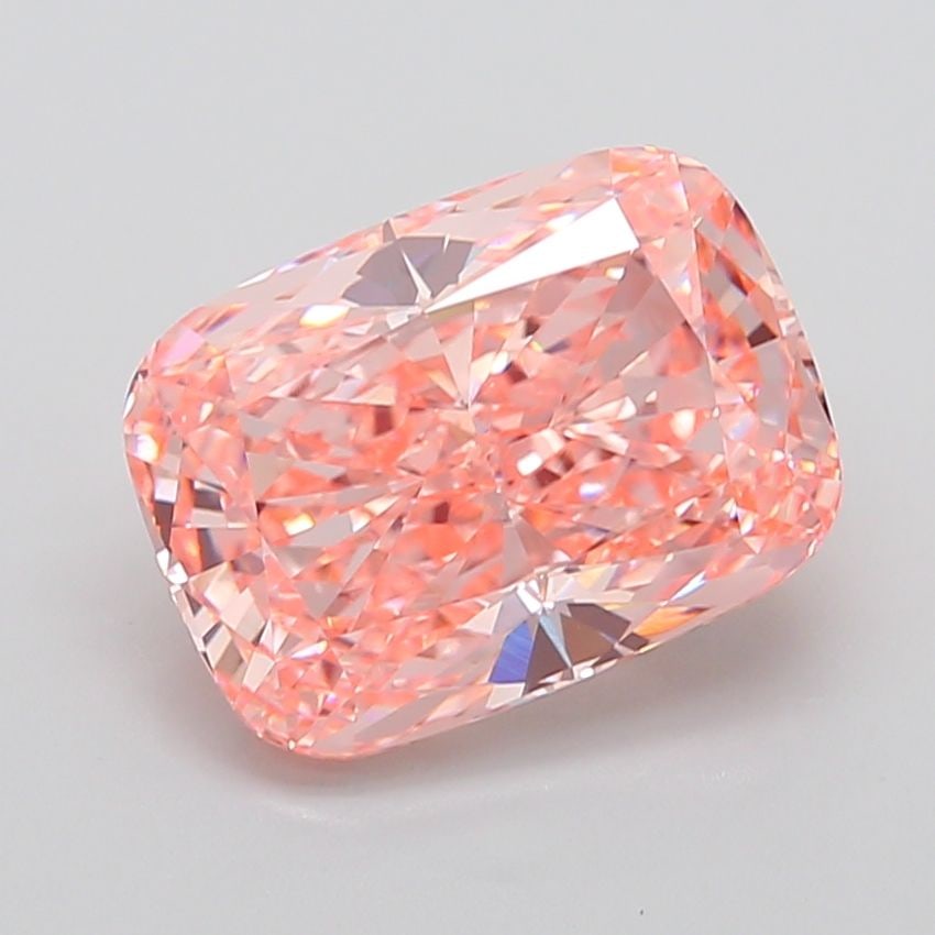 Loose Lab Diamond - IGI Cushion Modified 7.57ct Fancy Vivid Pink VVS2 (1 of 1)