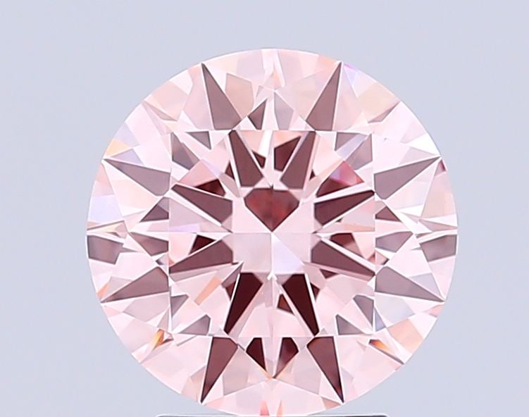 IGI Round 3.0ct Fancy Intense Pink VVS2 Loose Lab Diamond: IGI Round 3.0ct Fancy Intense Pink VVS2 Loose Lab Diamond Experience the rare beauty of a Fancy Intense Pink diamond, one of the most coveted colors in the world of gemstones. This stunning 3.0ct