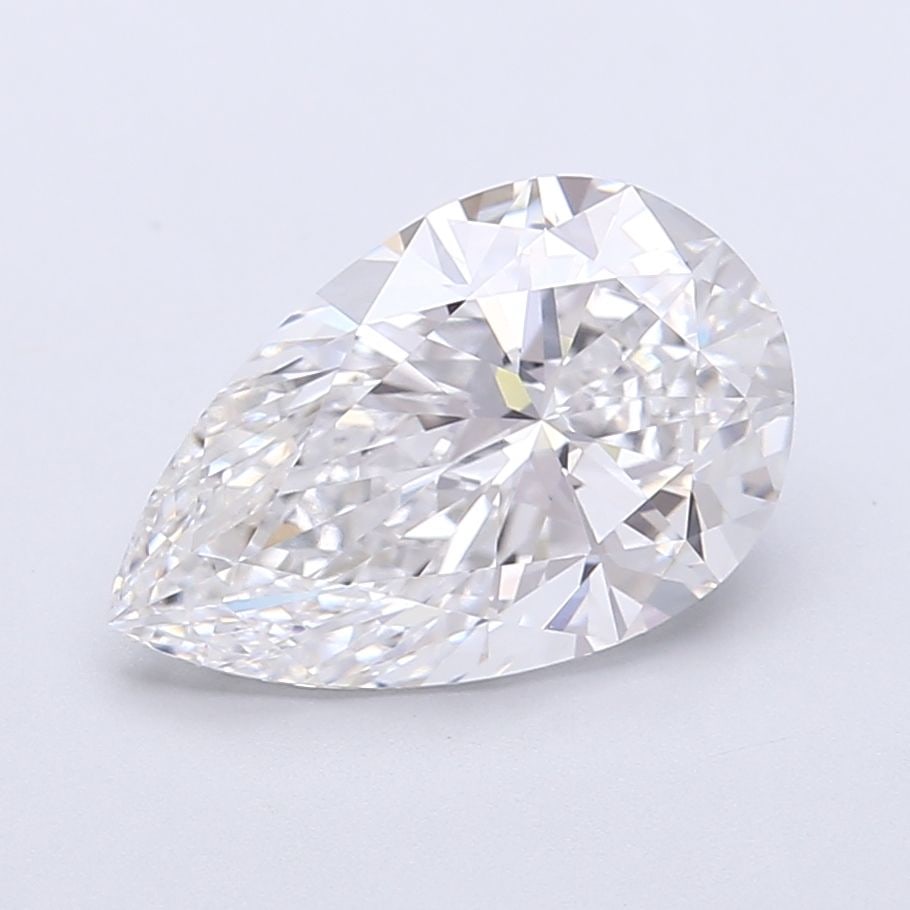 Loose Lab Diamond - GIA Pear 3.09ct D VVS2: Loose Lab Diamond - GIA Pear 3.09ct D VVS2 A stunning lab-grown diamond, certified by the prestigious GIA, boasts exceptional clarity and color. This pear-shaped gemstone measures 3.09 carats and shin