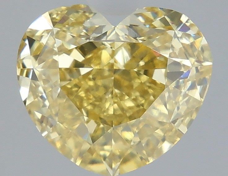 Loose Lab Diamond - IGI Heart 2.59ct Fancy Intense Yellow VVS2: Loose Lab Diamond - IGI Heart 2.59ct Fancy Intense Yellow VVS2 Experience the brilliance of nature's own sunshine with this stunning 2.59ct Fancy Intense Yellow lab diamond, certified by the Internati
