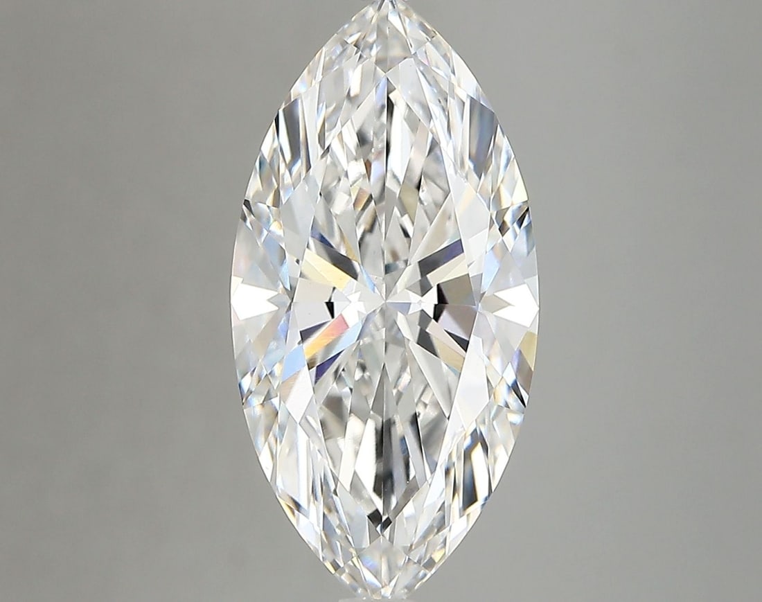 IGI Marquise 4.17ct E VVS2 Loose Lab Diamond: IGI Marquise 4.17ct E VVS2 Loose Lab Diamond Experience the brilliance of a lab-grown diamond, certified by IGI as an exceptional 4.17ct E VVS2 Marquise cut stone. Its flawless clarity and EX polish m