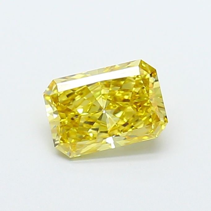 IGI Radiant 1.04ct Fancy Intense Yellow VVS1 Loose Lab Diamond: IGI Radiant 1.04ct Fancy Intense Yellow VVS1 Loose Lab Diamond Experience the vibrant beauty of nature with this stunning 1.04ct Fancy Intense Yellow VVS1 lab-grown diamond, boasting exceptional clari