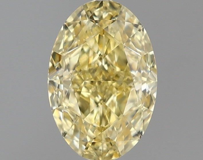 IGI Oval 1.14ct Fancy Intense Yellow VVS2 Loose Lab Diamond: IGI Oval 1.14ct Fancy Intense Yellow VVS2 Loose Lab Diamond Experience the vibrant beauty of nature in this stunning 1.14ct Fancy Intense Yellow VVS2 lab-grown diamond, certified by IGI and boasting e