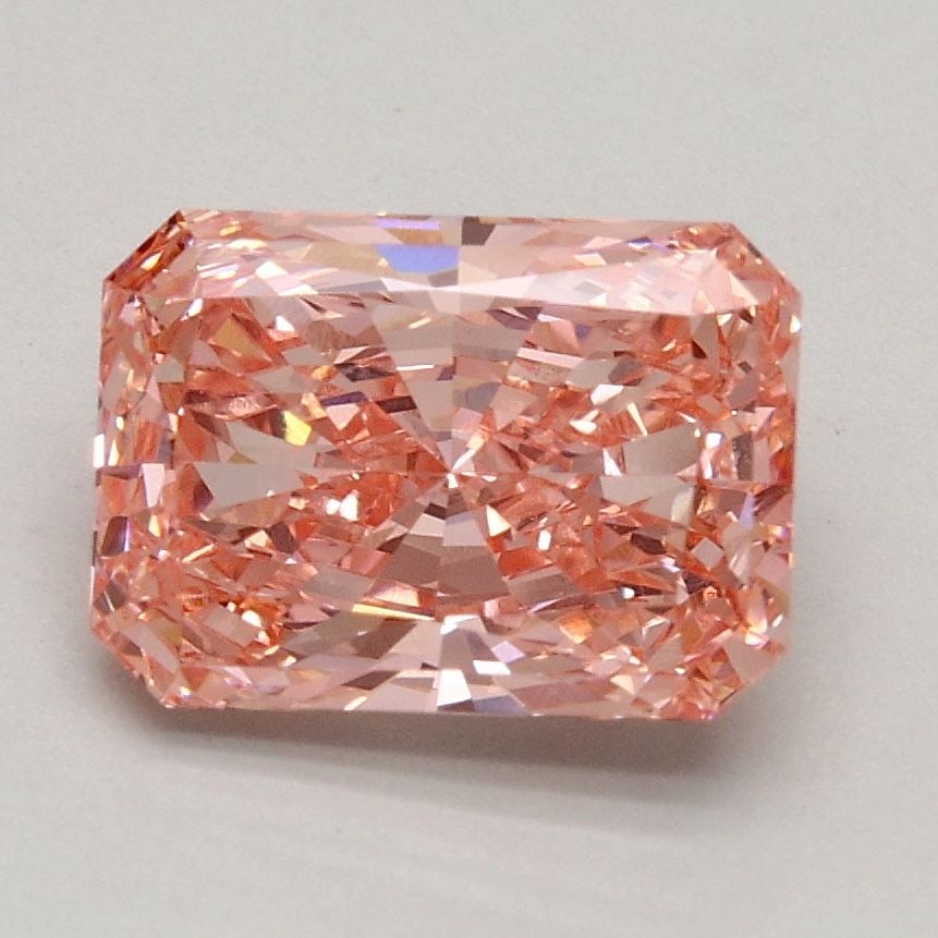 IGI Radiant 1.51ct Fancy Intense Pink VVS2 Loose Lab Diamond: IGI Radiant 1.51ct Fancy Intense Pink VVS2 Loose Lab Diamond Experience the rare beauty of a Fancy Intense Pink diamond, one of the most coveted colors in the world of gemstones. This exquisite 1.51ct