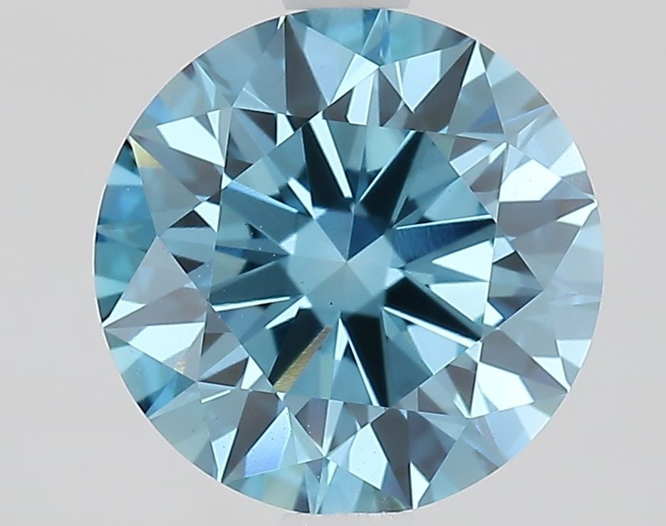 IGI Round 2.06ct Fancy Vivid Blue VVS2 Ideal Loose Lab Diamond: IGI Round 2.06ct Fancy Vivid Blue VVS2 Ideal Loose Lab Diamond Experience the breathtaking beauty of a lab-grown Fancy Vivid Blue diamond, boasting an exceptional 2.06 carats in vivid blue hue with VV