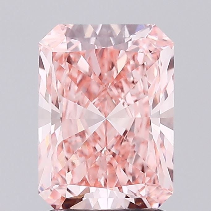 IGI Radiant 1.87ct Fancy Vivid Pink VVS2 Loose Lab Diamond: IGI Radiant 1.87ct Fancy Vivid Pink VVS2 Loose Lab Diamond Experience the rare beauty of a Fancy Vivid Pink diamond, one of the most coveted colors in the world of gemstones. This exquisite 1.87ct IGI
