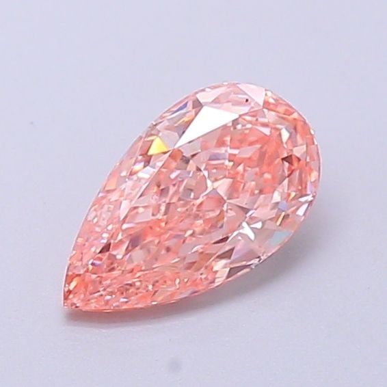 Loose Lab Diamond - IGI Pear 0.48ct Fancy Vivid Pink VVS2: Loose Lab Diamond - IGI Pear 0.48ct Fancy Vivid Pink VVS2 Meet the pi?ce de r?sistance of lab-grown diamonds - a stunning 0.48ct Fancy Vivid Pink IGI certified gemstone, boasting exceptional clarity (