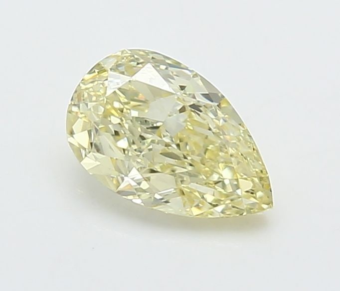 Loose Lab Diamond - IGI Pear 0.96ct Fancy Light Yellow VVS2: Loose Lab Diamond - IGI Pear 0.96ct Fancy Light Yellow VVS2 A truly unique and radiant gem, this 0.96ct lab-grown Fancy Light Yellow Pear diamond boasts exceptional clarity (VVS2) and luster (EX), mak