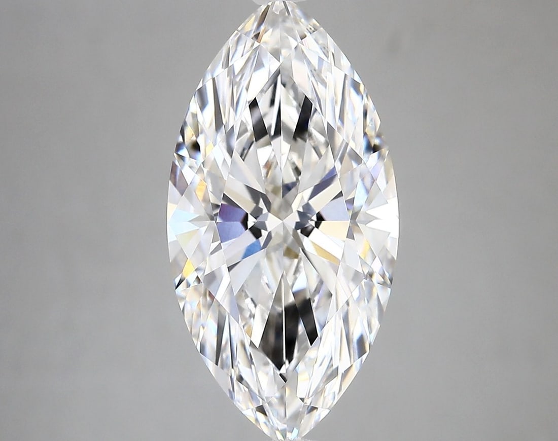 IGI Marquise 4.65ct D VVS2 Diamond: IGI Marquise 4.65ct D VVS2 Diamond Experience the exceptional brilliance of this 4.65ct IGI certified marquise-cut diamond, boasting an impressive D color and VVS2 clarity for maximum light transmissi