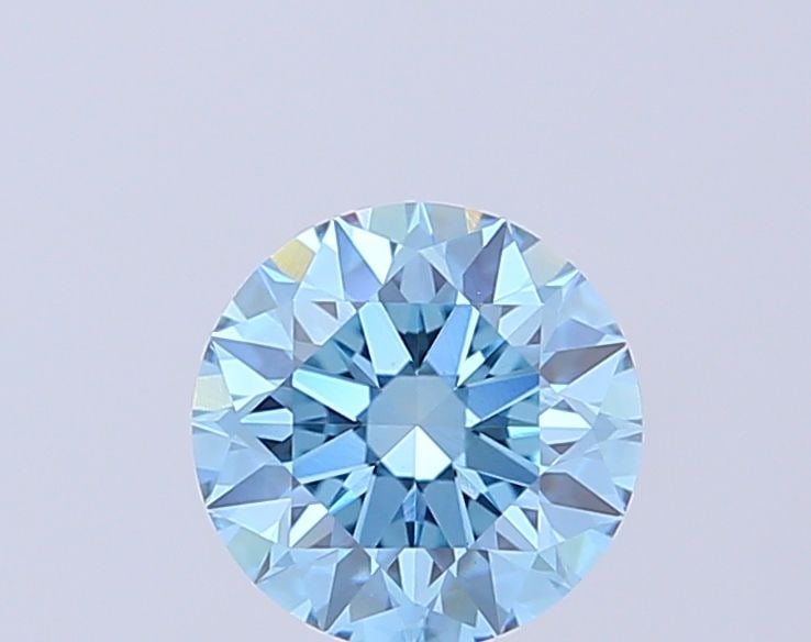 IGI Round 1.51ct Fancy Vivid Blue VVS2 Ideal Loose Lab Diamond: IGI Round 1.51ct Fancy Vivid Blue VVS2 Ideal Loose Lab Diamond Experience the breathtaking beauty of a Fancy Vivid Blue diamond, one of the rarest and most coveted colors in nature. This 1.51ct