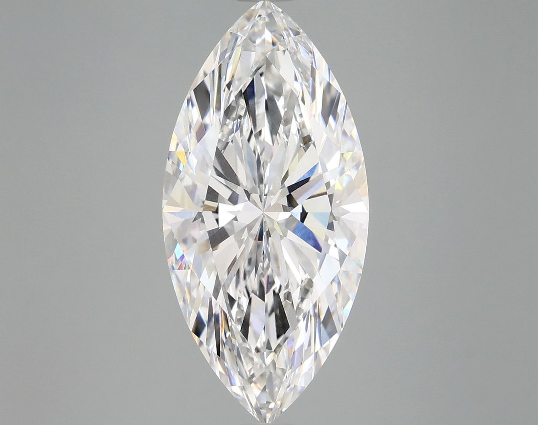 IGI Marquise Diamond, 4.87ct E VVS2, Loose: IGI Marquise Diamond, 4.87ct E VVS2, Loose Experience the brilliance of a genuine lab-grown marquise diamond, certified by IGI as E color, VVS2 clarity, and EX polish and symmetry. Weighing in at 4.87