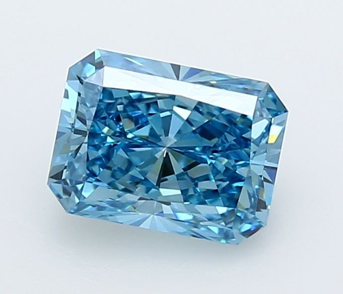 IGI Radiant 2.01ct Fancy Vivid Blue VVS2 Loose Lab Diamond: IGI Radiant 2.01ct Fancy Vivid Blue VVS2 Loose Lab Diamond Experience the breathtaking beauty of a Fancy Vivid Blue diamond, one of the rarest and most coveted colors in nature. This exquisite 2.01ct
