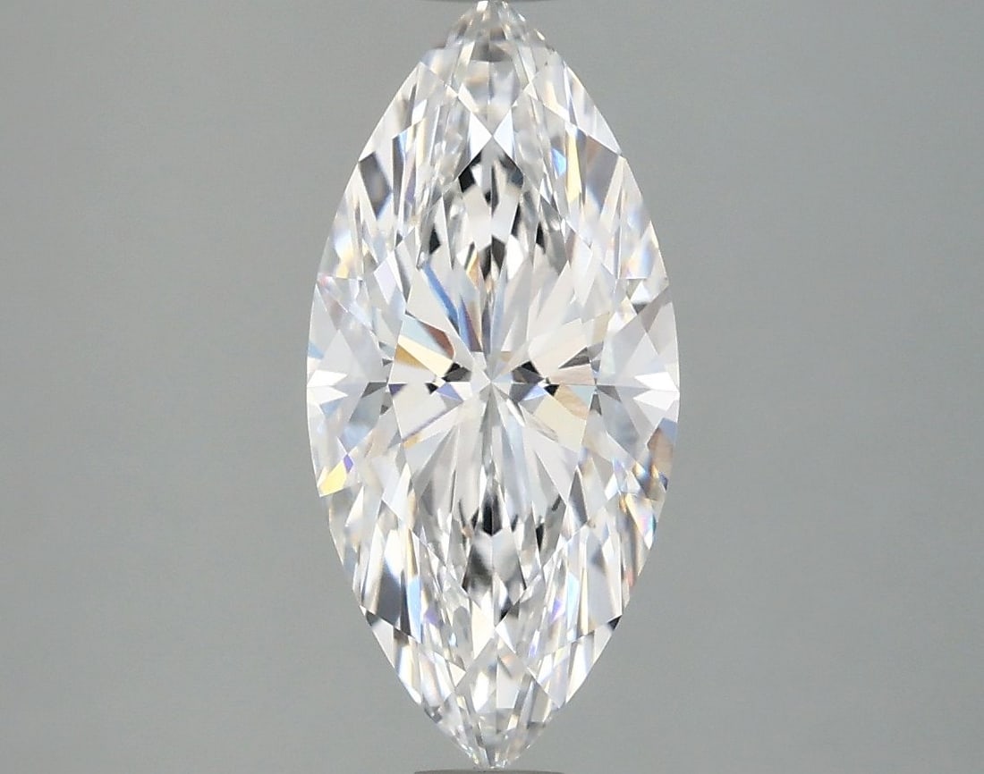 IGI Marquise 2.02ct D VVS2 Diamond: IGI Marquise 2.02ct D VVS2 Diamond A stunning IGI-certified marquise-cut diamond, weighing 2.02 carats and boasting exceptional clarity (VVS2) and color (D), shines with a flawless polish and