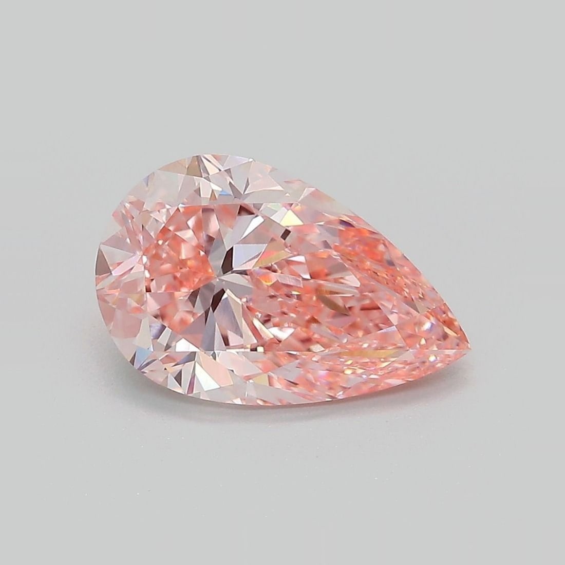 Loose Lab Diamond - IGI Pear 2.87ct Fancy Intense Pink VVS2: Loose Lab Diamond - IGI Pear 2.87ct Fancy Intense Pink VVS2 A true gem for the discerning collector, this 2.87ct IGI-certified lab-grown diamond boasts an extraordinary Fancy Intense Pink hue and