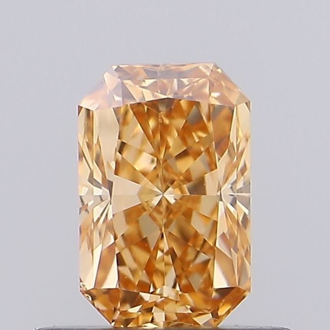 Loose Lab Diamond - Radiant 0.76ct Fancy Vivid Brown VVS2: Loose Lab Diamond - Radiant 0.76ct Fancy Vivid Brown VVS2 Experience the beauty of a lab-grown diamond, certified as Fancy Vivid Brown with exceptional clarity and cut, boasting a stunning 0.76 carat