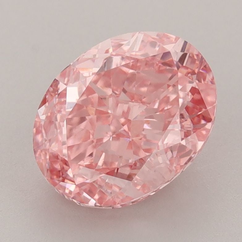 IGI Oval 2.51ct Fancy Vivid Pink VVS2 Loose Lab Diamond: IGI Oval 2.51ct Fancy Vivid Pink VVS2 Loose Lab Diamond A true gem for the modern collector, this 2.51ct Fancy Vivid Pink VVS2 loose lab diamond boasts an extraordinary color that's as rare as it is b